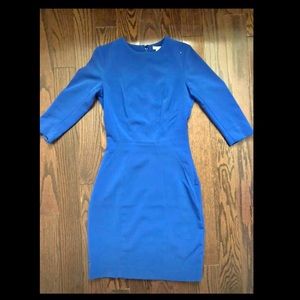 Elegant blue - Office Dress